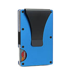 Titanium Card Holder Wallet for Men & Women - Matte Cobalt, RFID Blocking, view 11