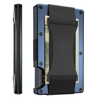 Titanium Card Holder Wallet for Men & Women - Matte Cobalt, RFID Blocking, view 6