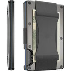 Titanium Card Holder Wallet for Men & Women - Matte Cobalt, RFID Blocking, view 7