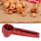 Walnut Nutcracker Tongs, Aluminium and Stainless Steel, Red, 160g