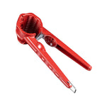 Walnut Nutcracker Tongs, Aluminium and Stainless Steel, Red, 160g