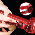 Walnut Nutcracker Tongs, Aluminium and Stainless Steel, Red, 160g
