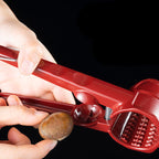 Walnut Nutcracker Tongs, Aluminium and Stainless Steel, Red, 160g