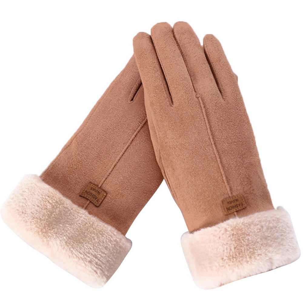 Warm water-resistant Winter Gloves with Touch-Screen Fingertips