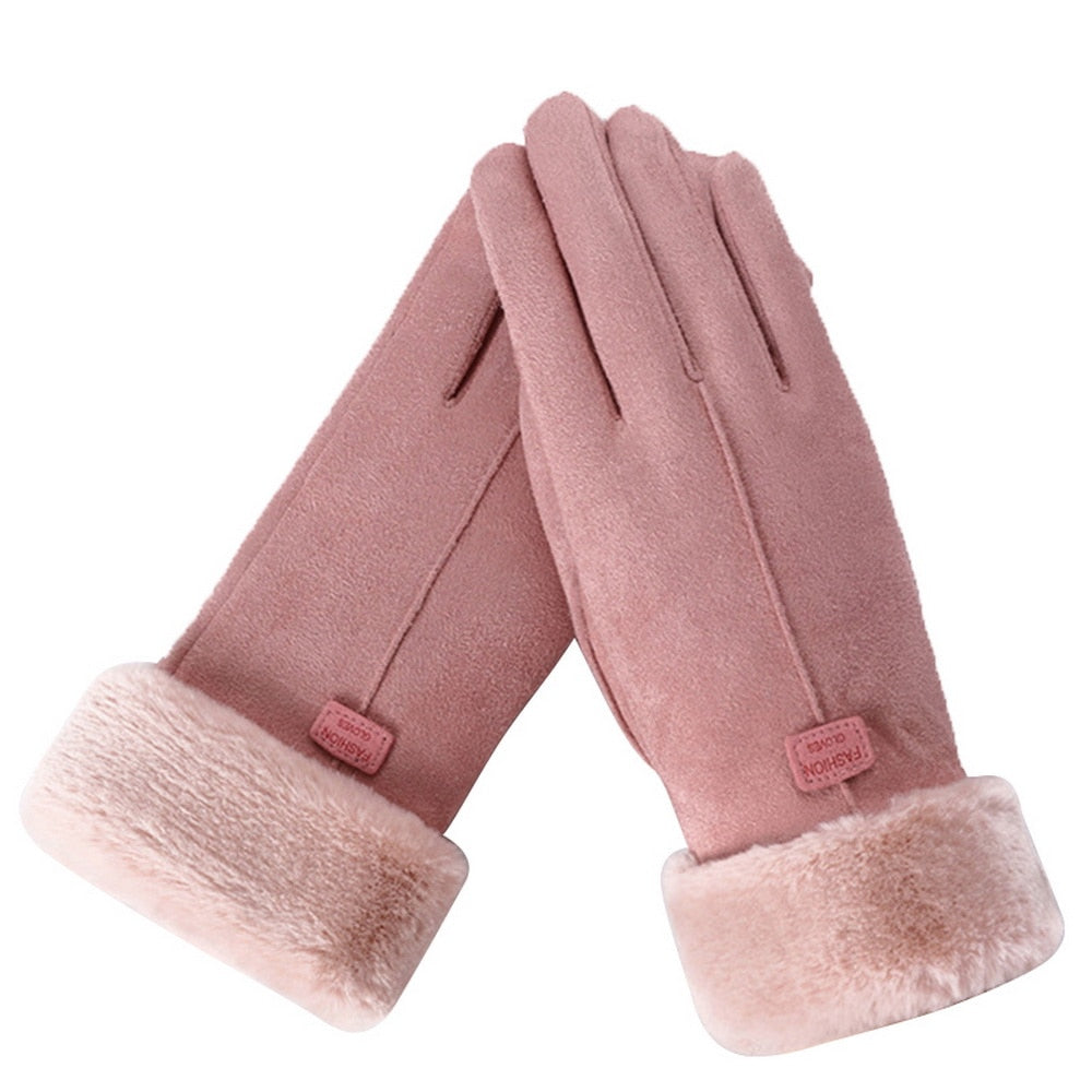 Warm water-resistant Winter Gloves with Touch-Screen Fingertips