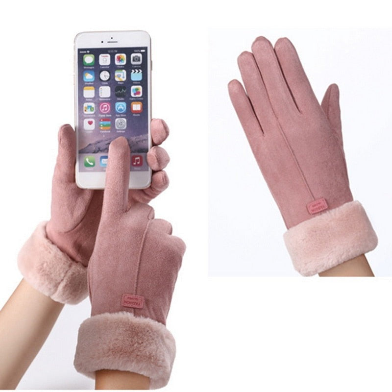 Warm water-resistant Winter Gloves with Touch-Screen Fingertips