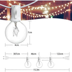 Warm White LED Ball String Lights, 15 m or 30 m, 220 V