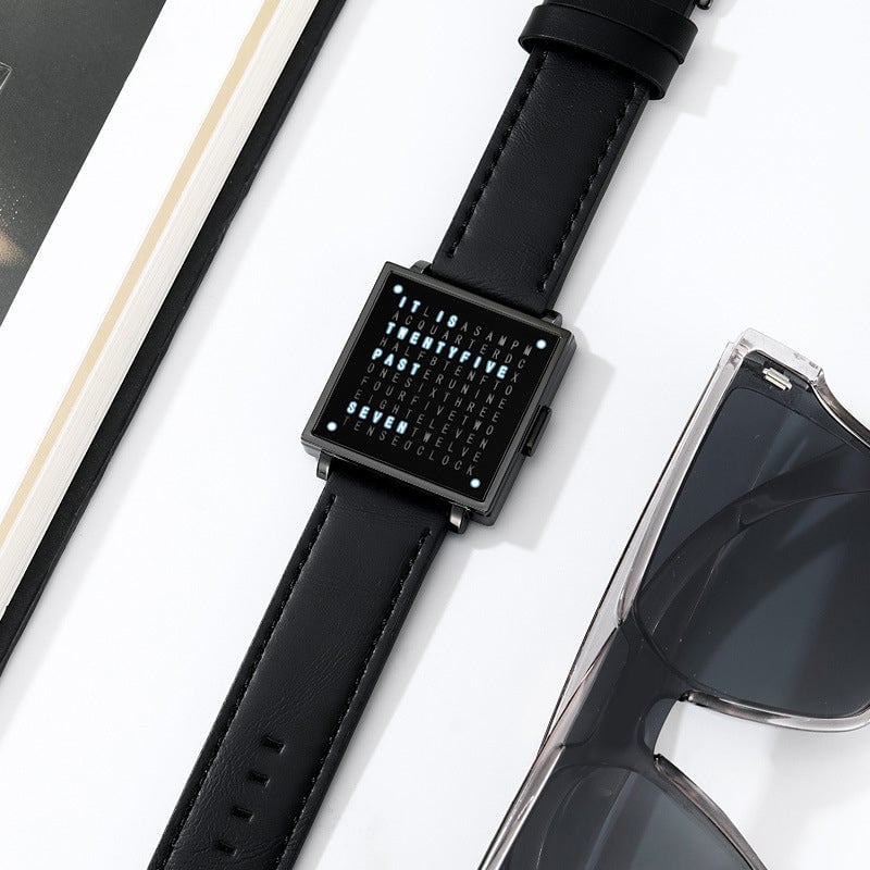 Unisex Digital Steel Watch - 30m Water Resistant, LED Display, view 2