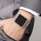 Unisex Digital Steel Watch - 30m Water Resistant, LED Display, view 5