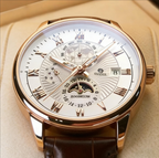 Men's Business Automatic Mechanical Watch - 316L Stainless Steel, Sapphire Glass, view 2