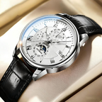 Men's Business Automatic Mechanical Watch - 316L Stainless Steel, Sapphire Glass, view 6