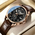 Men's Business Automatic Mechanical Watch - 316L Stainless Steel, Sapphire Glass, view 9