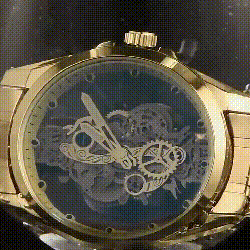 Automatic Mechanical Watch for Men - 40mm Oval Dial, Stainless Steel Band, view 7