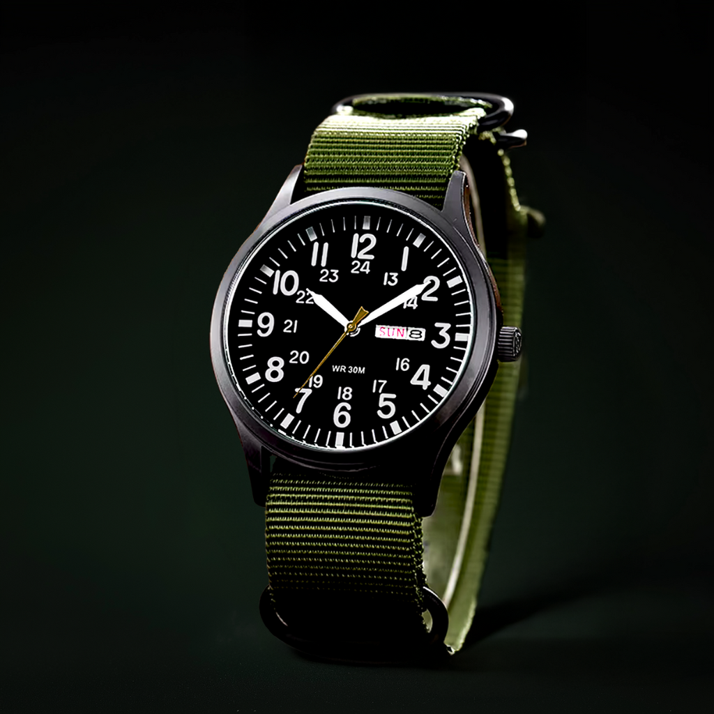 Men’s Rugged Outdoor Watch - Waterproof Stainless Steel, Military-Style, 100m, view 3