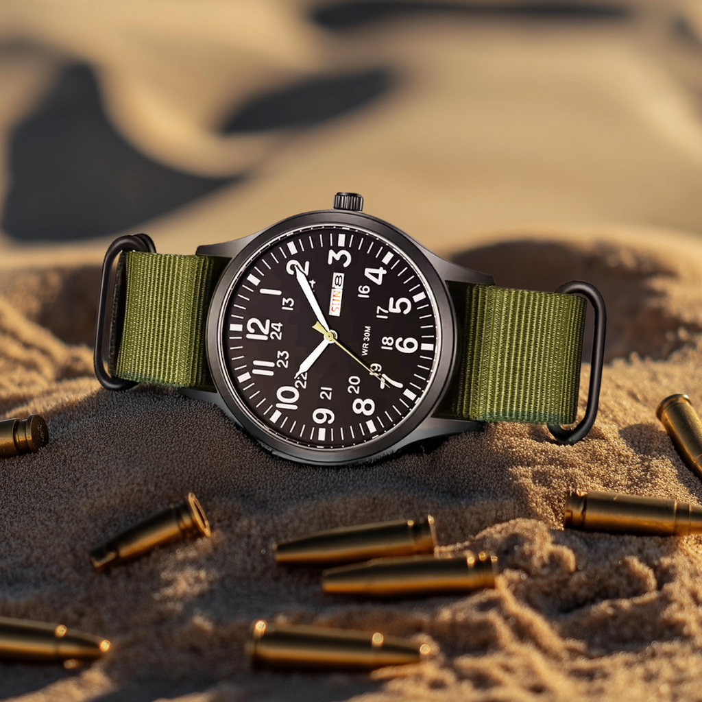 Men’s Rugged Outdoor Watch - Waterproof Stainless Steel, Military-Style, 100m, view 5