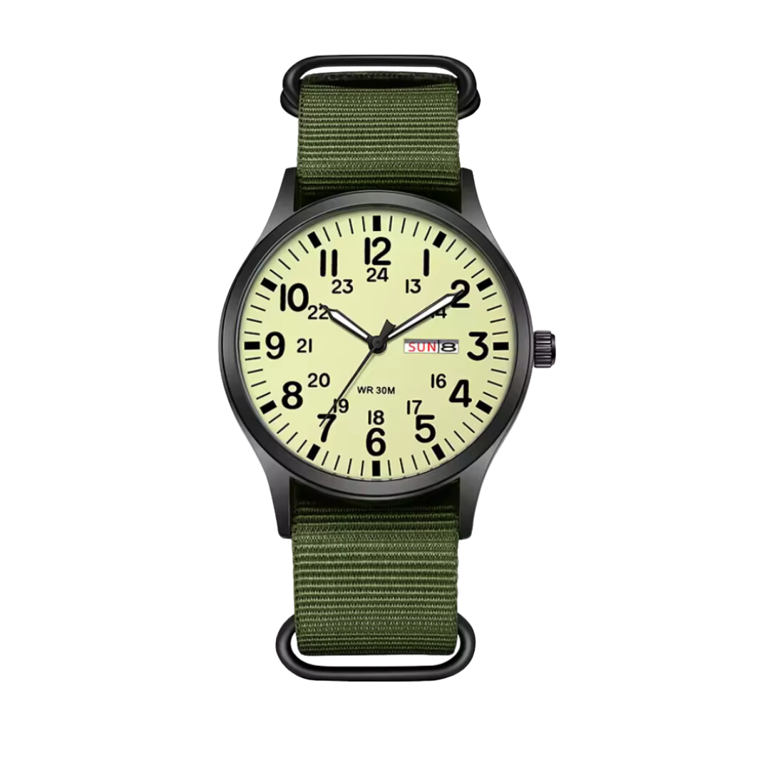 Men’s Rugged Outdoor Watch - Waterproof Stainless Steel, Military-Style, 100m, view 7