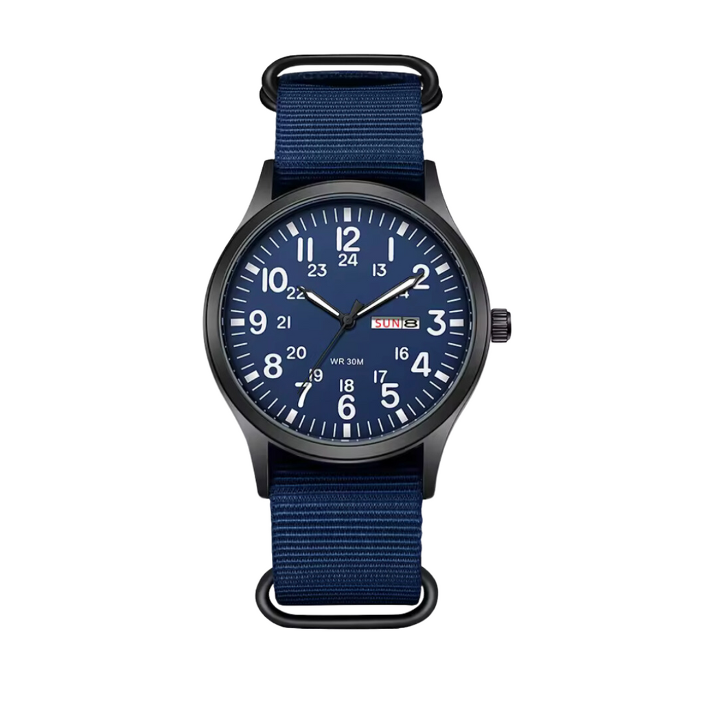 Men’s Rugged Outdoor Watch - Waterproof Stainless Steel, Military-Style, 100m, view 8
