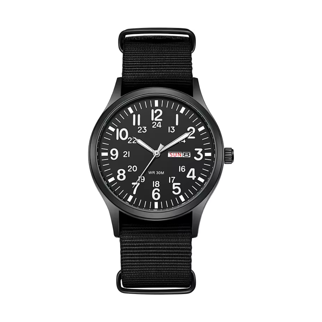 Men’s Rugged Outdoor Watch - Waterproof Stainless Steel, Military-Style, 100m, view 9