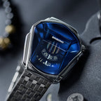 Men's Diamond Style Quartz Watch - 43.5mm Dial, 30m Water Resistant, view 10