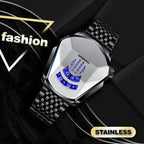 Men's Diamond Style Quartz Watch - 43.5mm Dial, 30m Water Resistant, view 24