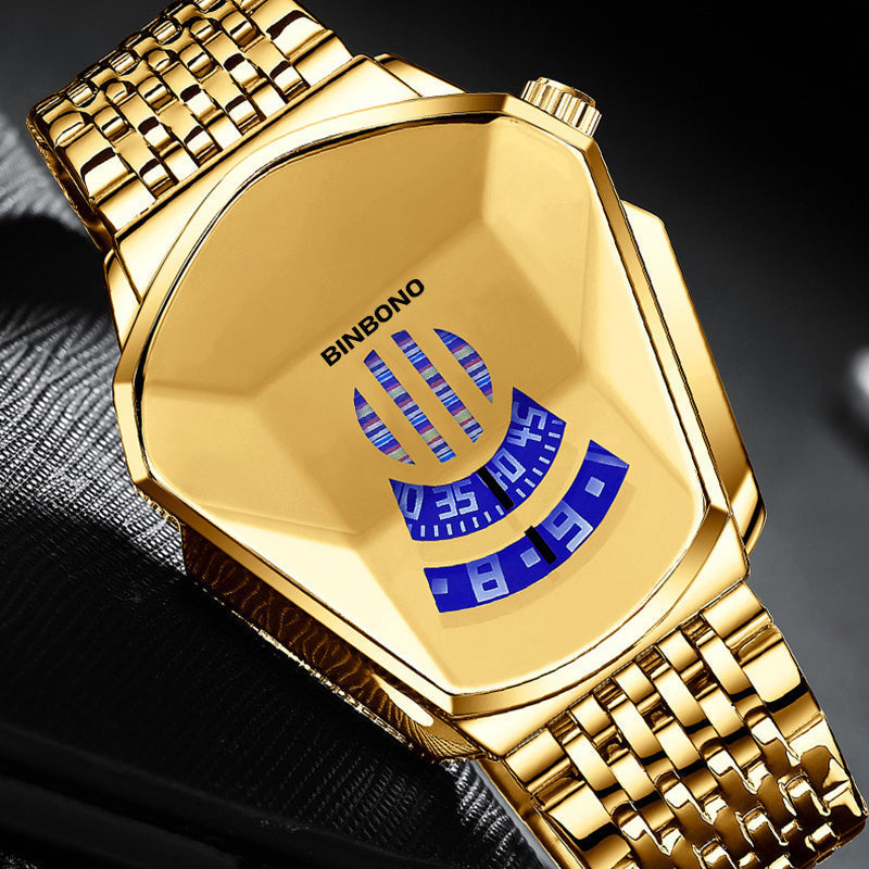 Men's Diamond Style Quartz Watch - 43.5mm Dial, 30m Water Resistant, view 27