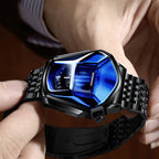 Men's Diamond Style Quartz Watch - 43.5mm Dial, 30m Water Resistant, view 8