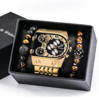 Men's Quartz Business Watch Gift Set - 34mm Big Dial, Stainless Steel Case, view 10