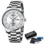 Men's Luxury Waterproof Sports Watch - Stainless Steel, 43 mm Quartz Chronograph, view 15