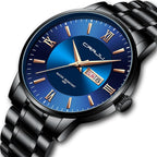 Men's Luxury Waterproof Sports Watch - Stainless Steel, 43 mm Quartz Chronograph, view 4