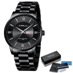 Men’s Stainless Steel Waterproof Sport Quartz Watch - 43mm Dial, view 13