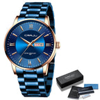 Men’s Stainless Steel Waterproof Sport Quartz Watch - 43mm Dial, view 14