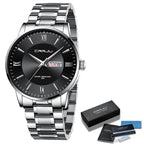 Men’s Stainless Steel Waterproof Sport Quartz Watch - 43mm Dial, view 16