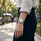 Stainless Steel Wristwatch - Adjustable Strap, 31 mm Classic Design, view 12