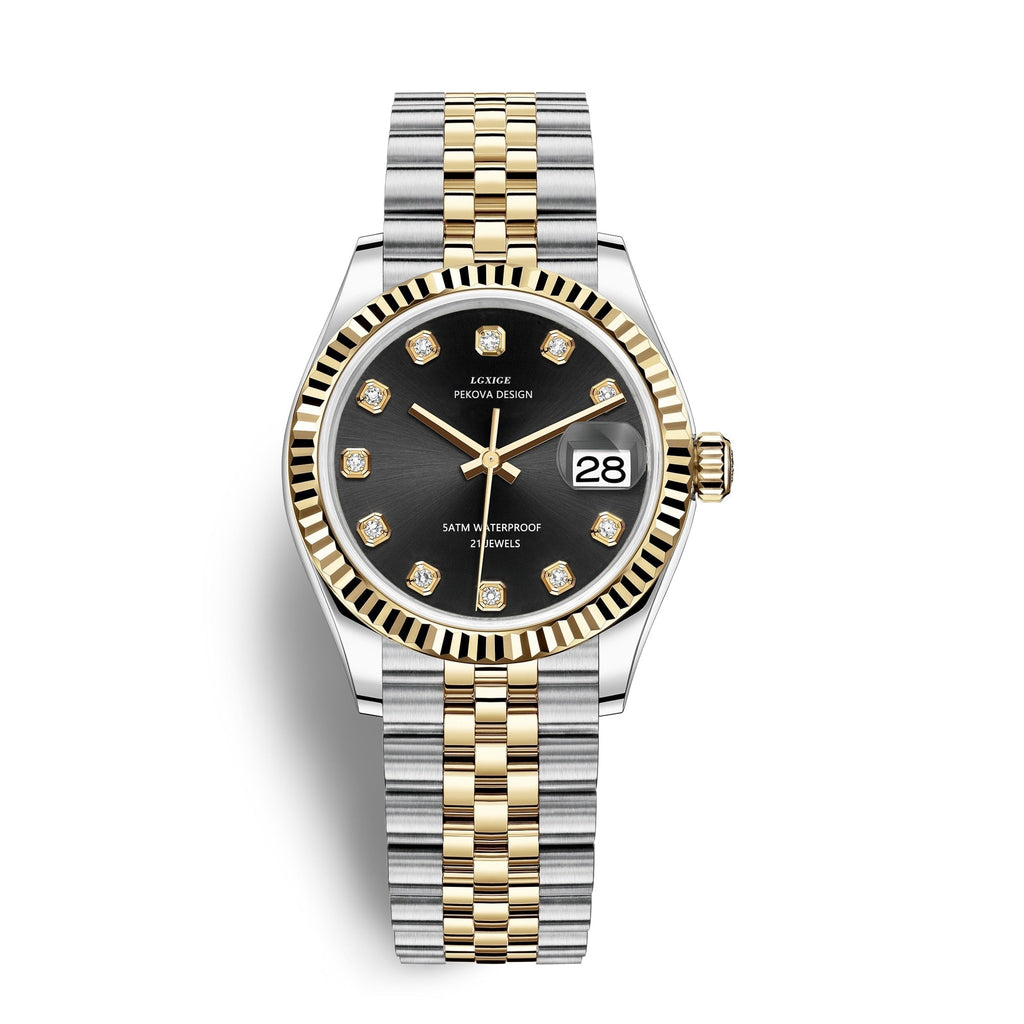 Stainless Steel Wristwatch - Adjustable Strap, 31 mm Classic Design, view 15