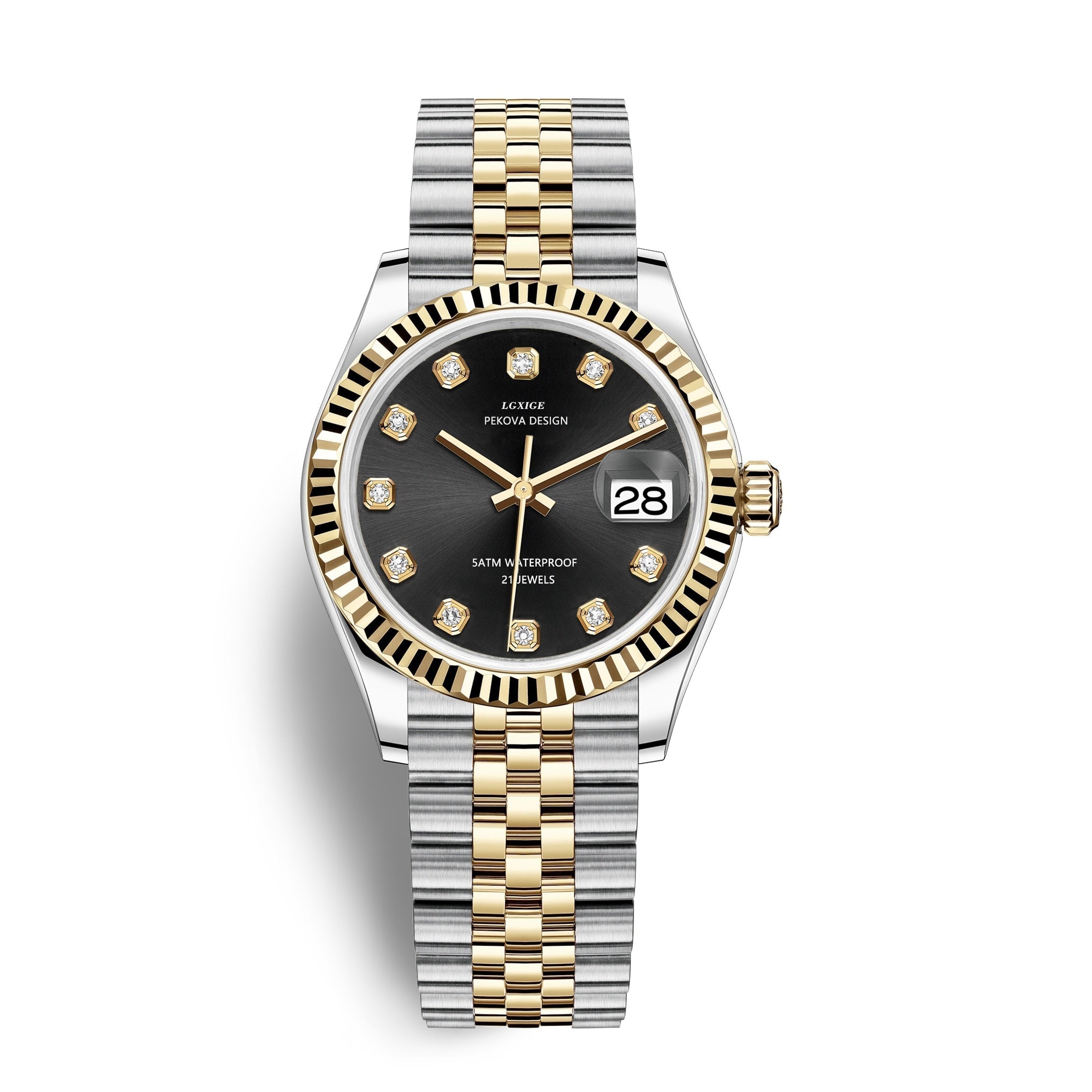 Stainless Steel Wristwatch - Adjustable Strap, 31 mm Classic Design, view 15