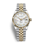 Stainless Steel Wristwatch - Adjustable Strap, 31 mm Classic Design