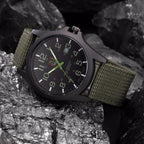 Tactical Military Style Wristwatch for Outdoor Use - 45 mm, Waterproof 50 m