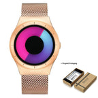 Women’s Quartz Wristwatch Gold Steel Mesh Band - 40 mm Case, 3 Bar Water Resistant, view 10