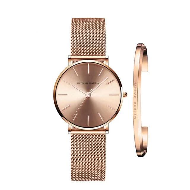 Women’s Stainless Steel Watch - 36 mm Dial, Adjustable Band, Waterproof, view 3
