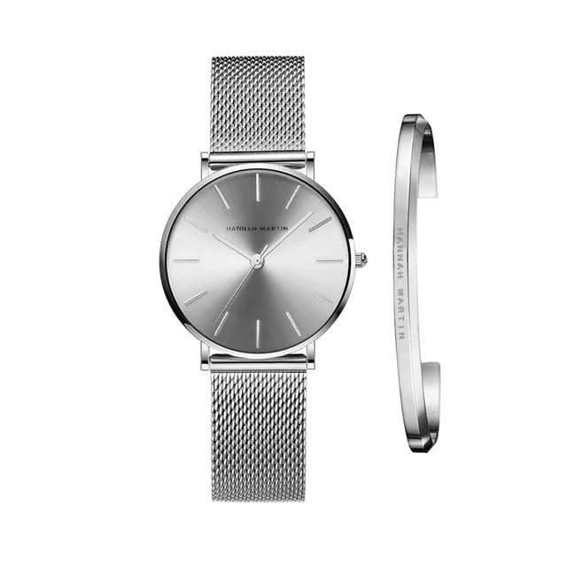 Women’s Stainless Steel Watch - 36 mm Dial, Adjustable Band, Waterproof, view 4