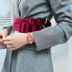 Colourful Bamboo Wooden Watch for Women - Bracelet Clasp, 3.7cm Case, view 5
