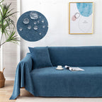 Water-Repellent Sofa Throw Cover, Cordura Blend with Jacquard Edge