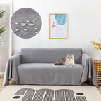 Water-Repellent Sofa Throw Cover, Cordura Blend with Jacquard Edge