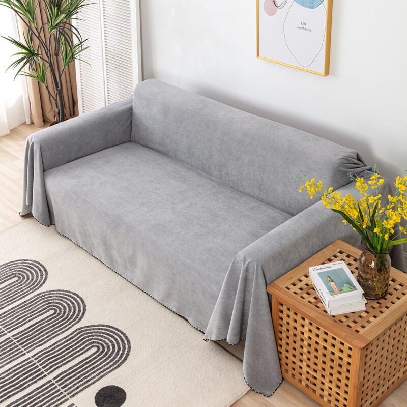 Water-Repellent Sofa Throw Cover, Cordura Blend with Jacquard Edge