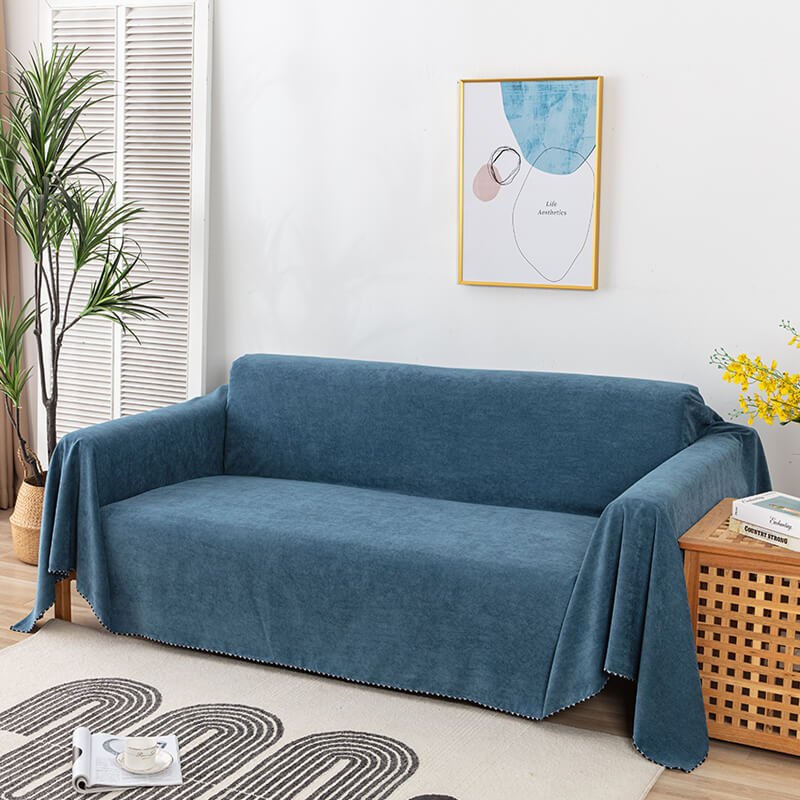 Water-Repellent Sofa Throw Cover, Cordura Blend with Jacquard Edge