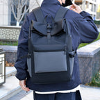 Water-Resistant Rolltop Backpack with Adjustable Padded Straps
