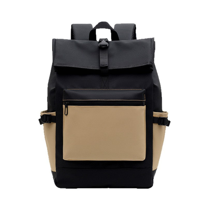 Water-Resistant Rolltop Backpack with Adjustable Padded Straps