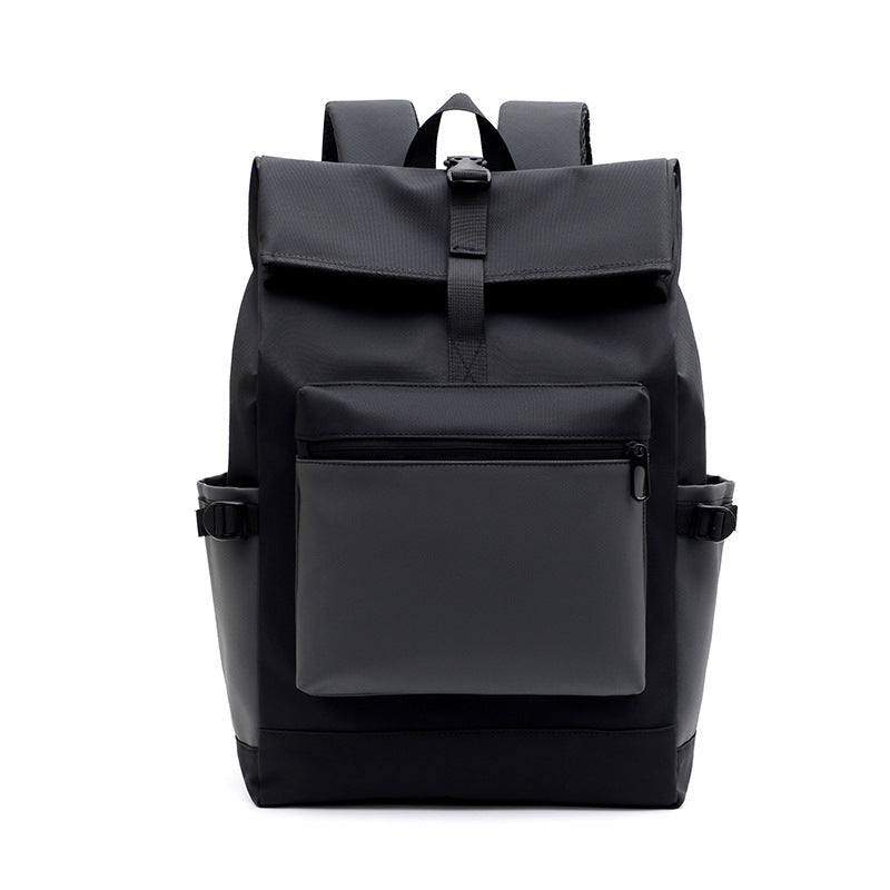 Water-Resistant Rolltop Backpack with Adjustable Padded Straps