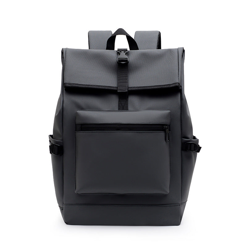 Water-Resistant Rolltop Backpack with Adjustable Padded Straps