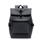 Water-Resistant Rolltop Backpack with Adjustable Padded Straps